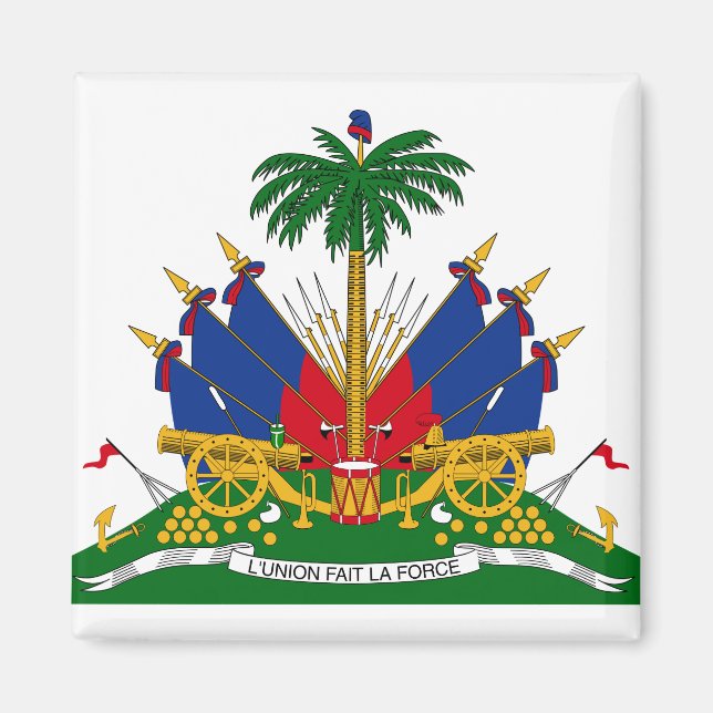 Haitianische Wappen (Haiti) Magnet (Vorne)