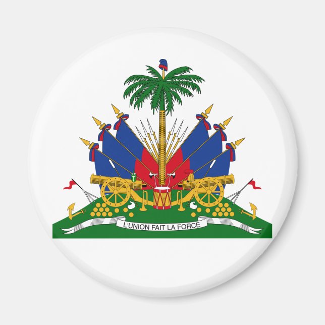 Haitianische Wappen (Haiti) Magnet (Vorne)