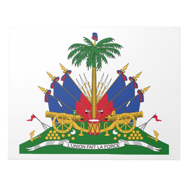 Haitianische Wappen (Haiti) Notizblock (Vorderseite)
