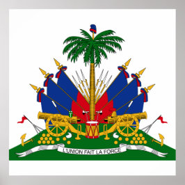 Haitianische Wappen (Haiti) Poster