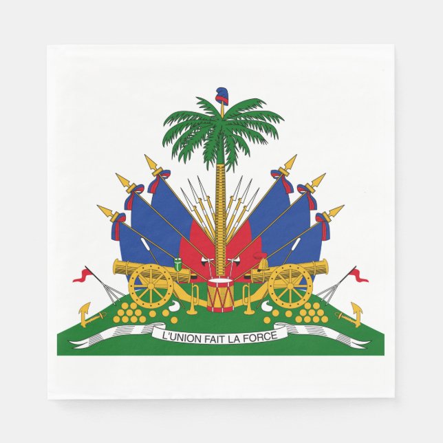 Haitianische Wappen (Haiti) Serviette (Vorderseite)