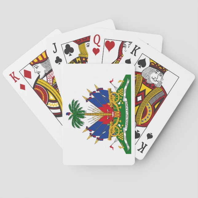 Haitianische Wappen (Haiti) Spielkarten (Rückseite)