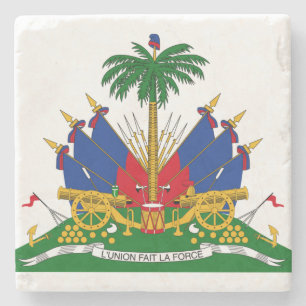 Haitianische Wappen (Haiti) Steinuntersetzer