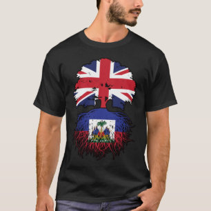 Haitianischer Britischer Tree-Roots-Flag T-Shirt
