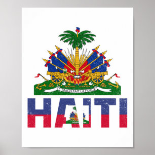 Haitianischer Flaggentag Haitianischer Flagge Flag Poster