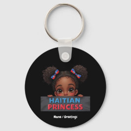 Haitianischer Flaggentag Haitianischer Prinzessin Schlüsselanhänger