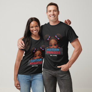 Haitianischer Flaggentag Haitianischer Prinzessin T-Shirt
