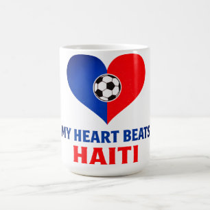 Haitianischer Fußball Herzschlag Haiti ist mein H Kaffeetasse