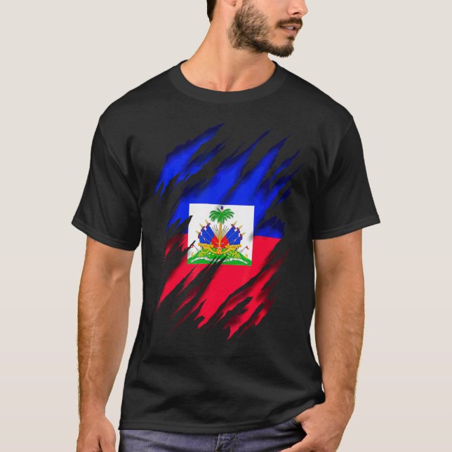 Haitianischer Haitianischer Flaggen Haiti T-Shirt (Vorderseite)