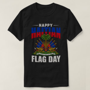 Haitianischer Tag der Flagge Haiti Stolz Design T-Shirt