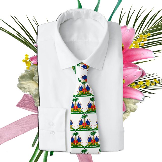 Haitianischer Wappen, Haitianische Flaggenmode /Ge Krawatte (Von Creator hochgeladen)