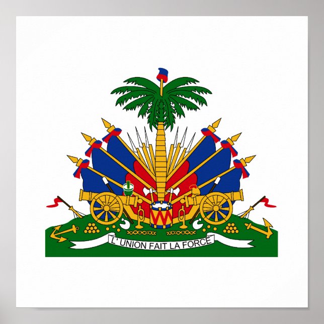 Haitianischer Wappen Poster (Vorne)