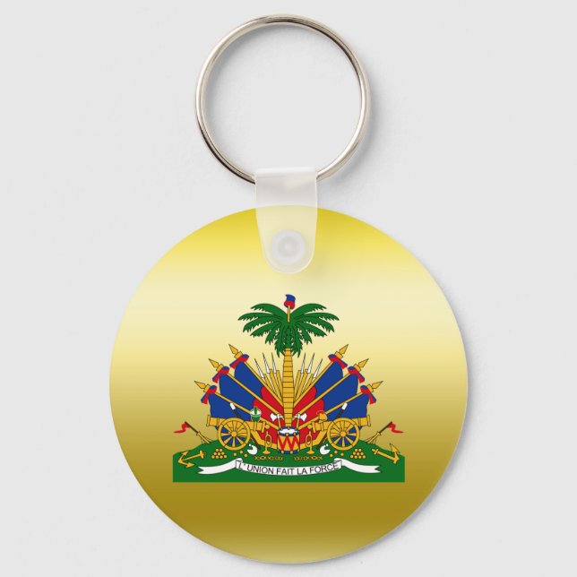 Haitianischer Wappen Schlüsselanhänger (Vorderseite)