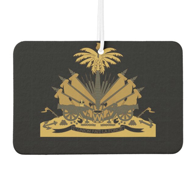 Haitianischer Wappen - T - Shirt Autolufterfrischer (Vorderseite)