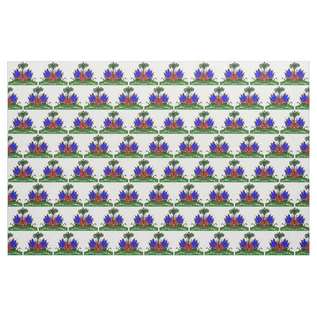 Haitianisches Flaggen-Gewebelogo Stoff (Fat Quarter (45,7 x 55,9 cm))