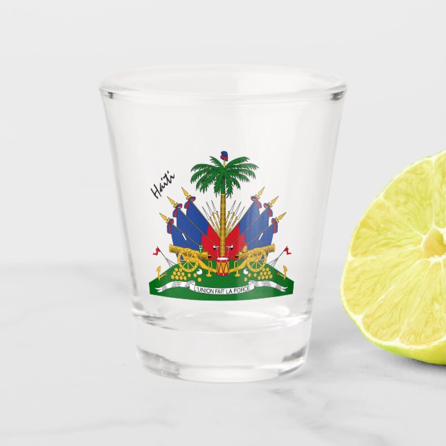 Haitianisches Wappen, Flagge/Party Schnapsglas (Vorderseite)