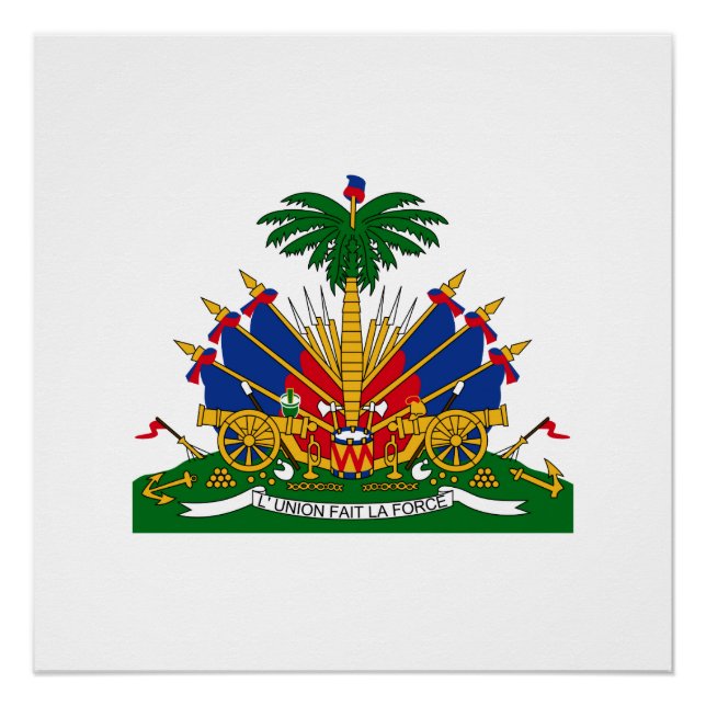 Haitianisches Wappen Poster (Vorderseite)