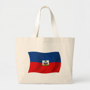 Haitifischer Flag Tote Bag Jumbo Stoffbeutel