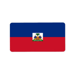 Haitis Flagge Adressaufkleber