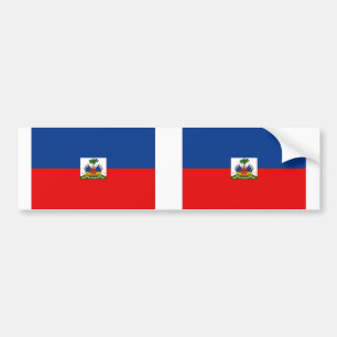 Haitis-Flagge Autoaufkleber