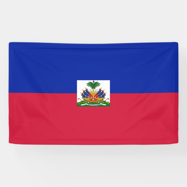 Haitis-Flagge Banner (Horizontal)