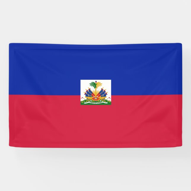 Haitis Flagge Banner (Horizontal)