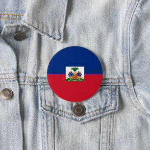 Haitis Flagge Button