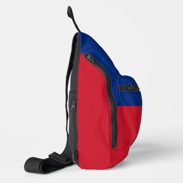 Haitis Flagge Crossbody Bag (Linke Seite)