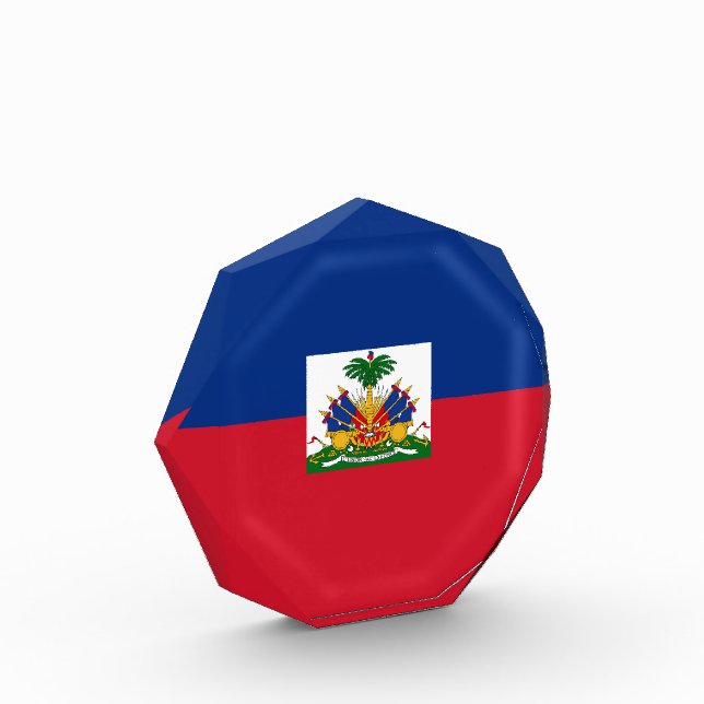 Haitis Flagge Fotoblock (Links)