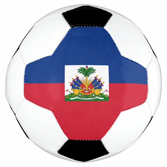 Haitis Flagge Fußball (Vorderseite)