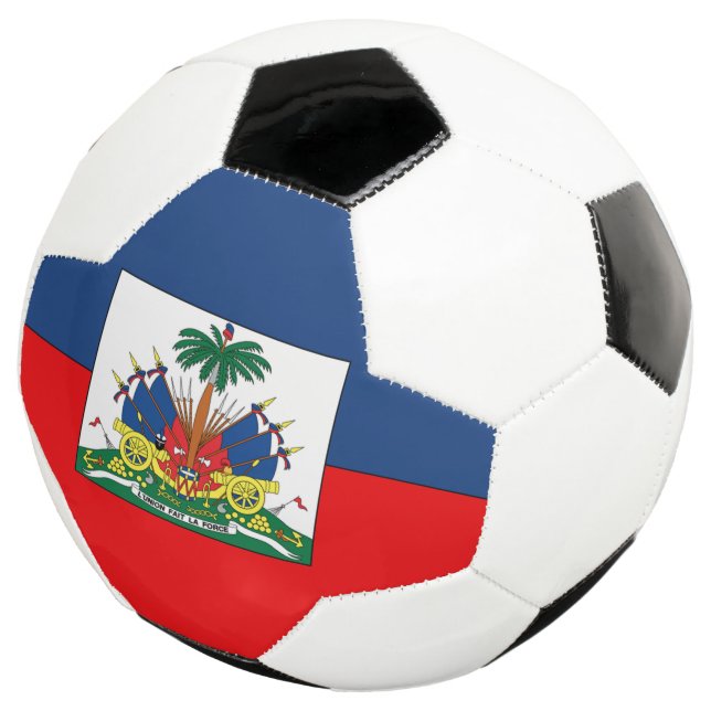 Haitis-Flagge Fußball (Dreiviertel)