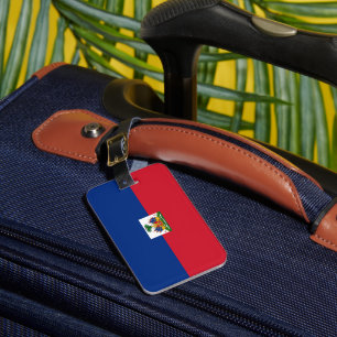 Haitis Flagge Gepäckanhänger