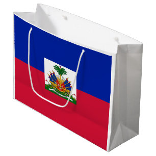 Haitis-Flagge Große Geschenktüte