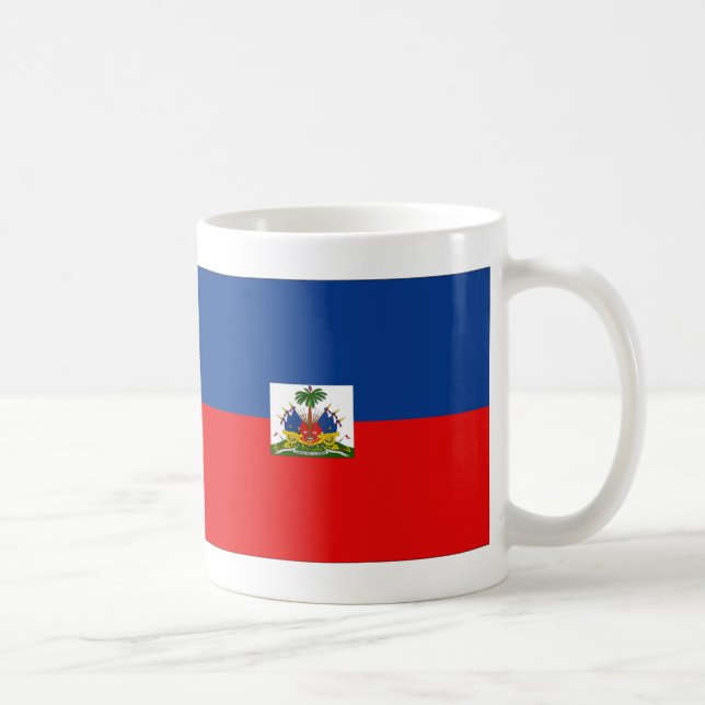 Haitis Flagge Kaffeetasse (Rechts)