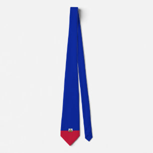 Haitis Flagge Krawatte