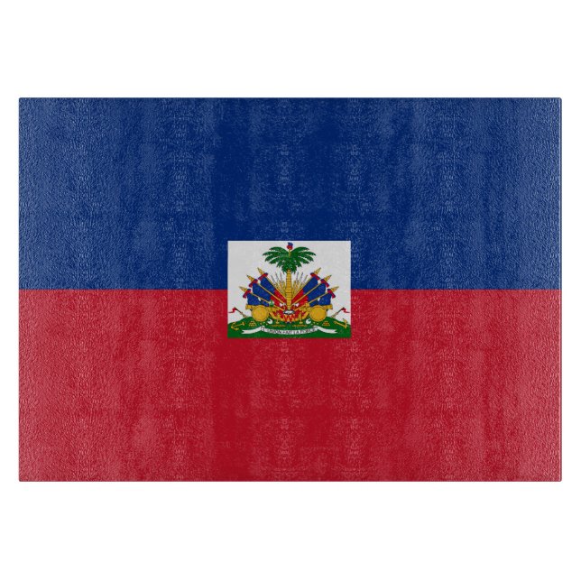 Haitis Flagge Schneidebrett (Vorderseite)
