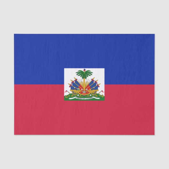 Haitis-Flagge Seidenpapier (Vorderseite)
