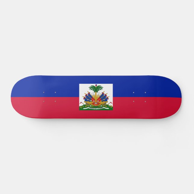 Haitis-Flagge Skateboard (Horizontal)