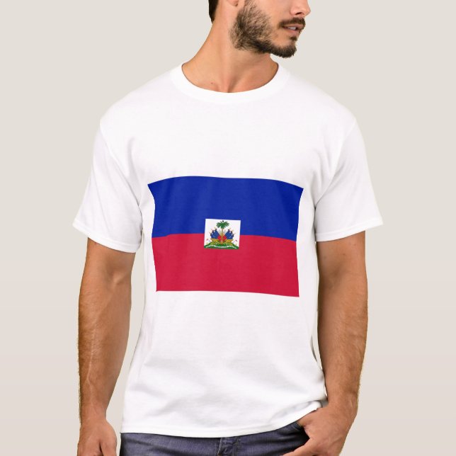 Haitis-Flagge T-Shirt (Vorderseite)