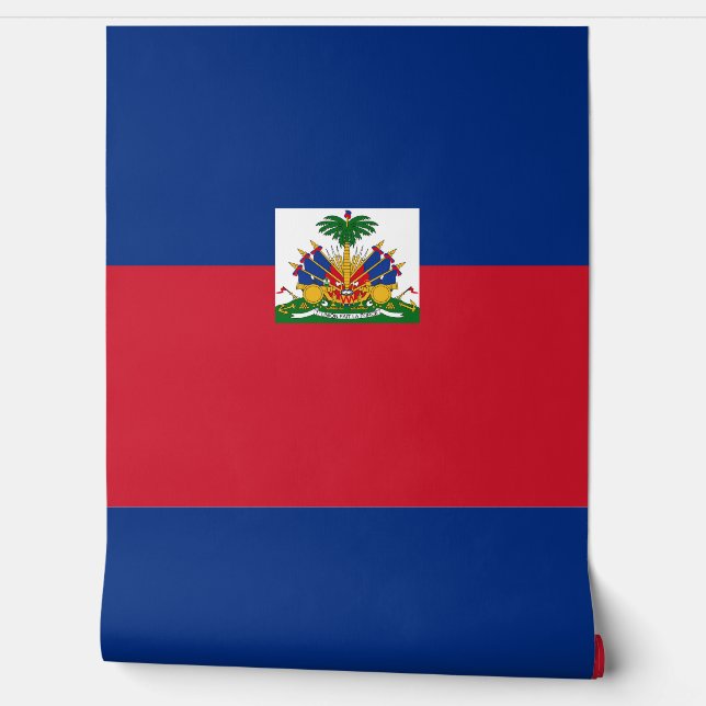 Haitis Flagge Tapete (Abrollen)