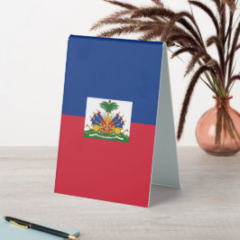 Haitis Flagge Tischaufsteller