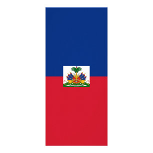 Haitis Flagge Werbekarte