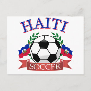 Haitis Fußball-Designs Postkarte
