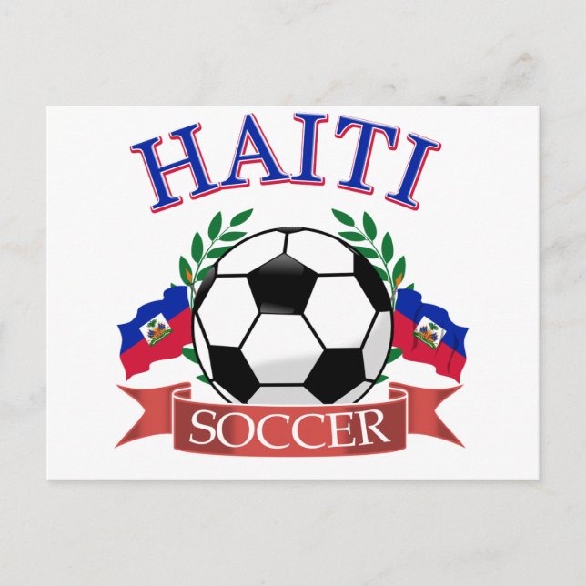 Haitis Fußball-Designs Postkarte (Vorderseite)