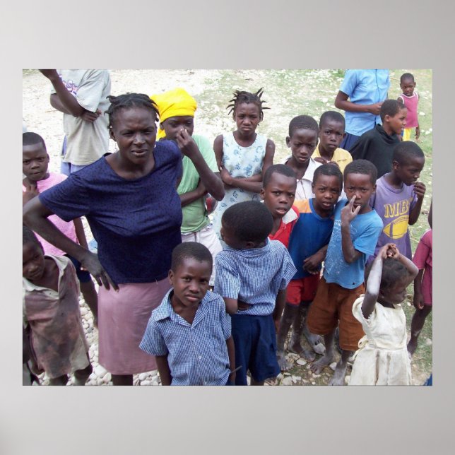 Haitis Gesicht des Hungers Poster (Vorne)