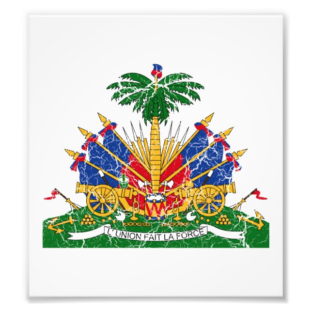 Haitis Wappen Fotodruck (Vorne)