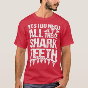 Haizähne sammeln & Fossilien Zahnjäger T-Shirt