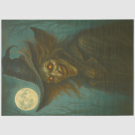 Hajagend der bösen Hexe unter Vollmond Dunkles Hal Seidenpapier