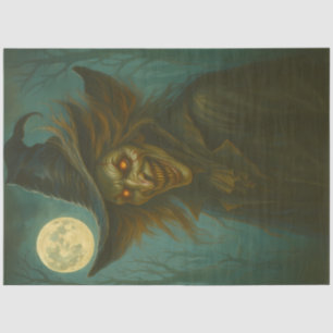 Hajagend der bösen Hexe unter Vollmond Dunkles Hal Seidenpapier