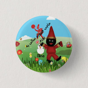 Haji Firuz ٍ Round Abzeichen Button